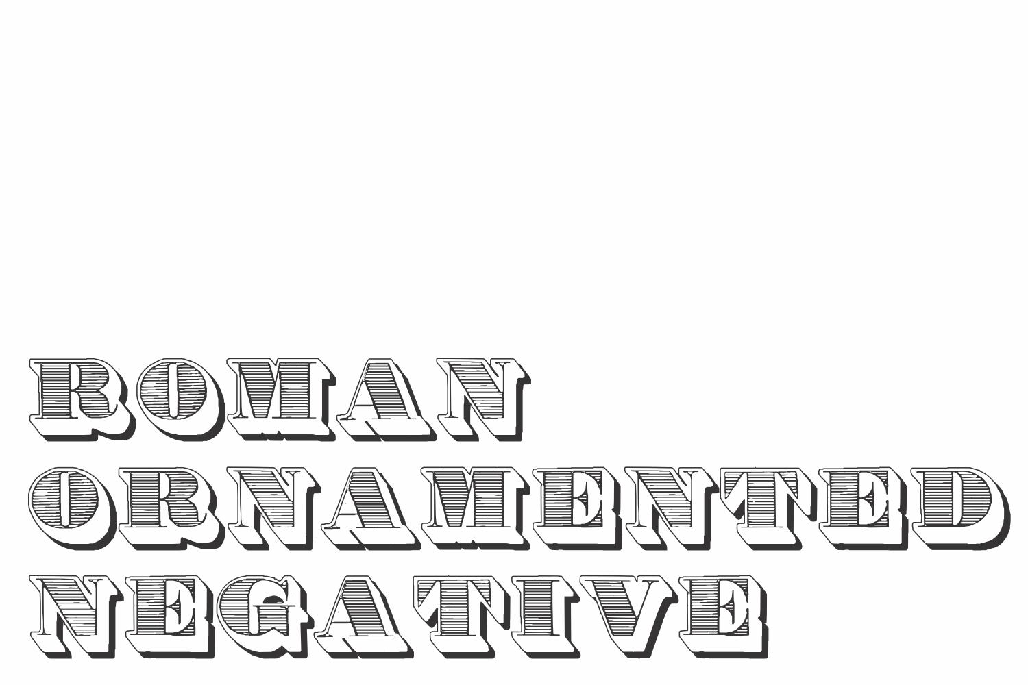 Roman Ornamented Font
