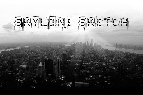 Skyline Sketch Font