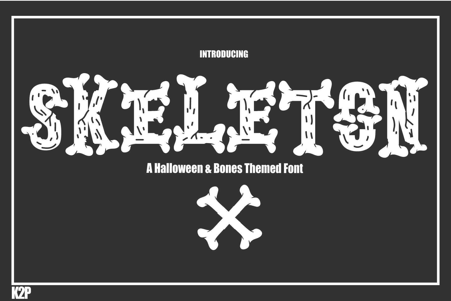 Skeleton Halloween Font