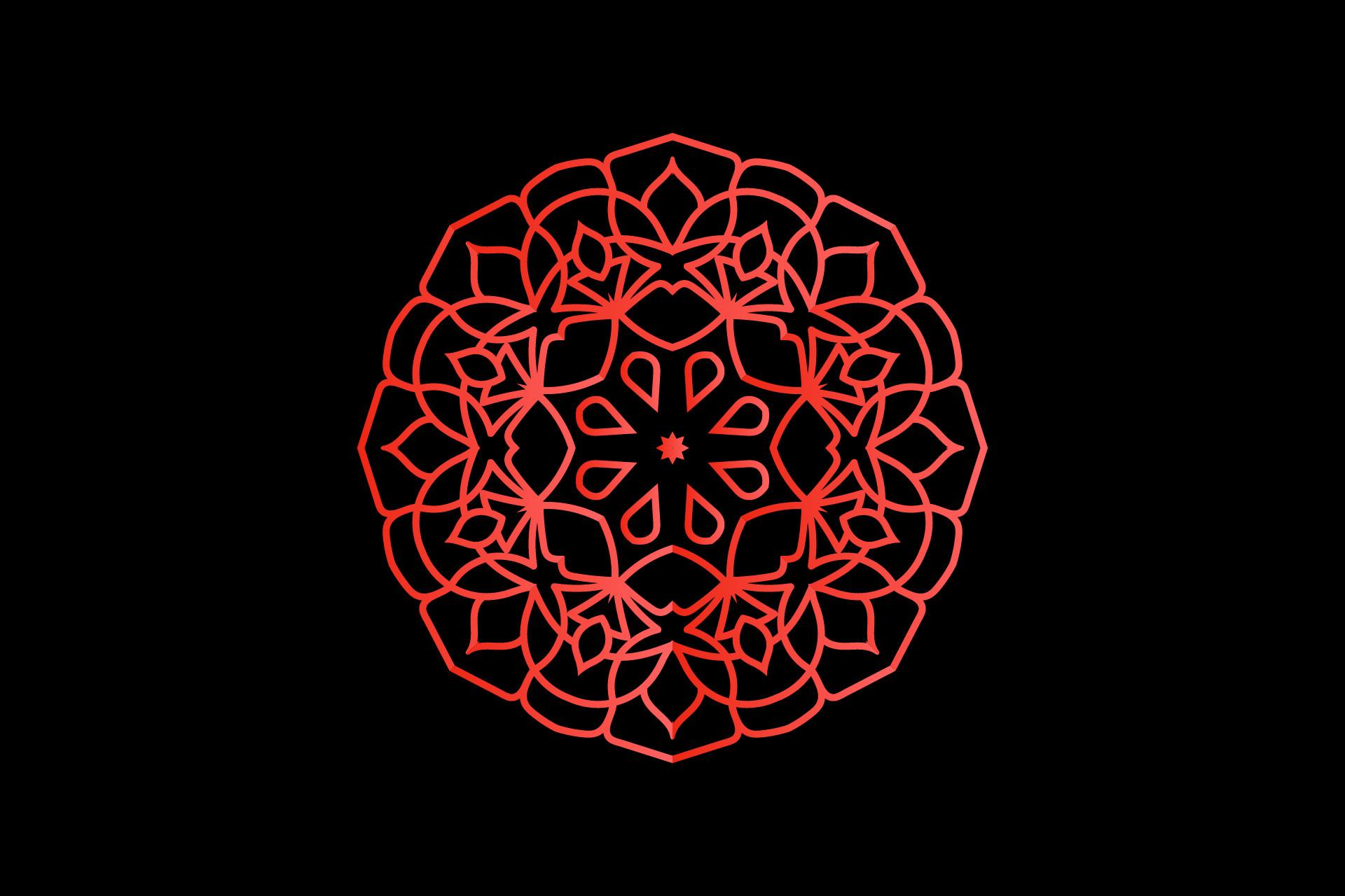 Mandala Flowers Ornament