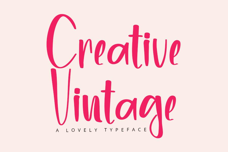 Creative Vintage Font