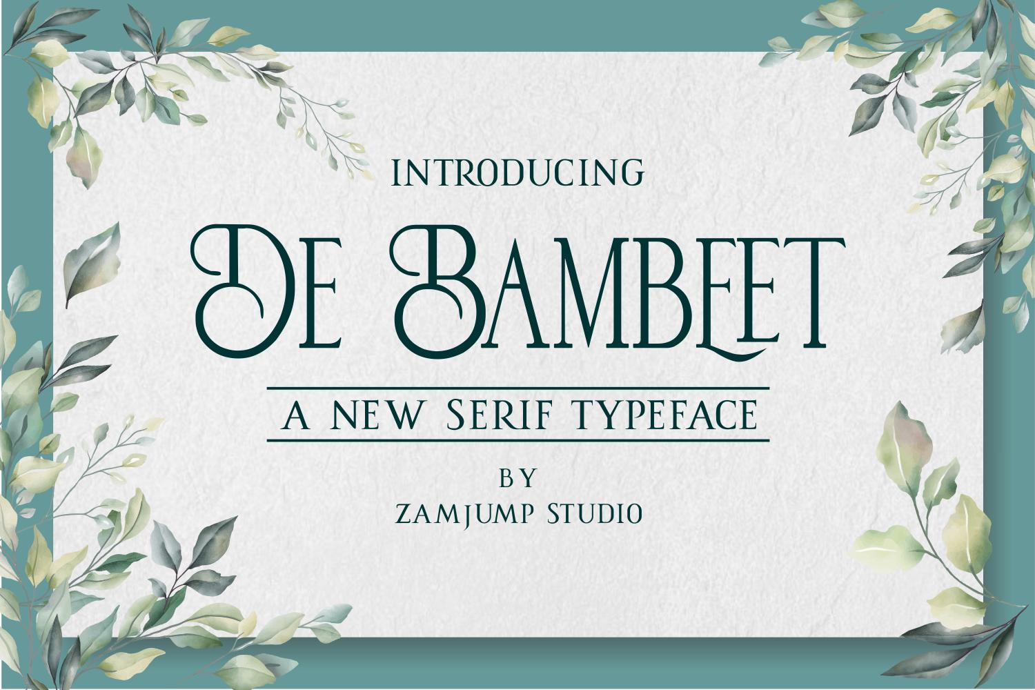 De Bambeet Font