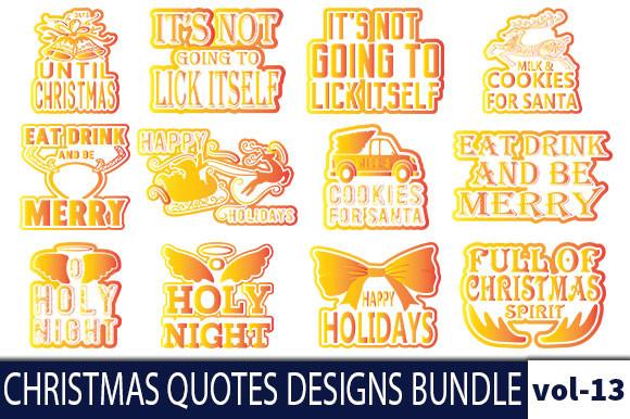 20 CHRISTMAS Quotes Designs Bundle