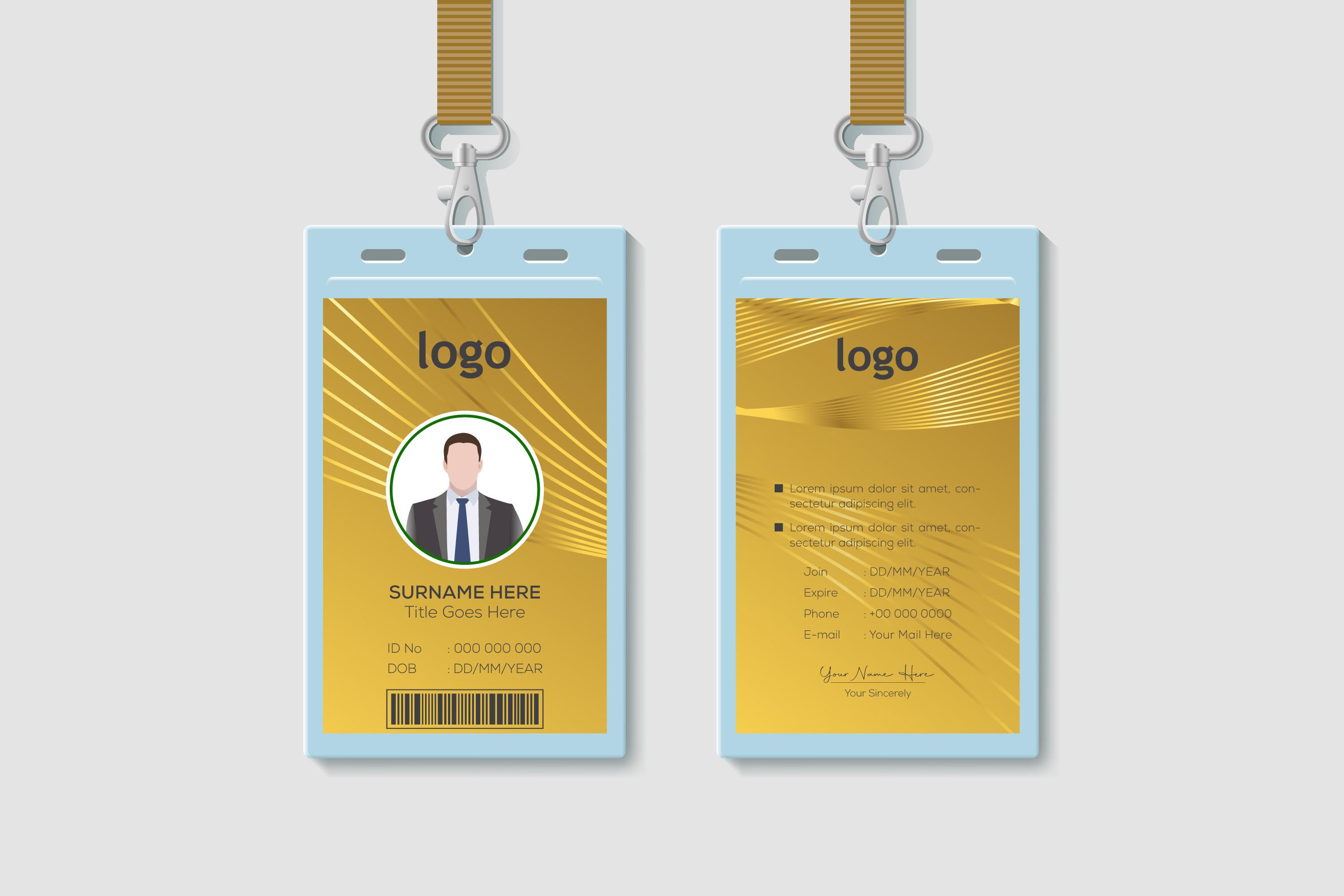 Staff or Employee Identification Card