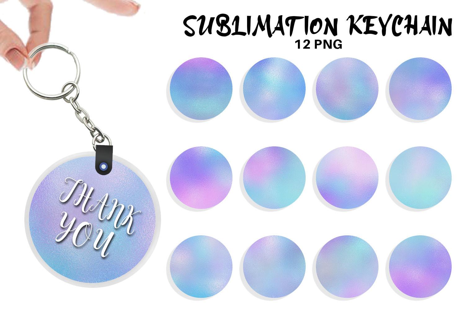 Keychain Sublimation Design Foil Texture