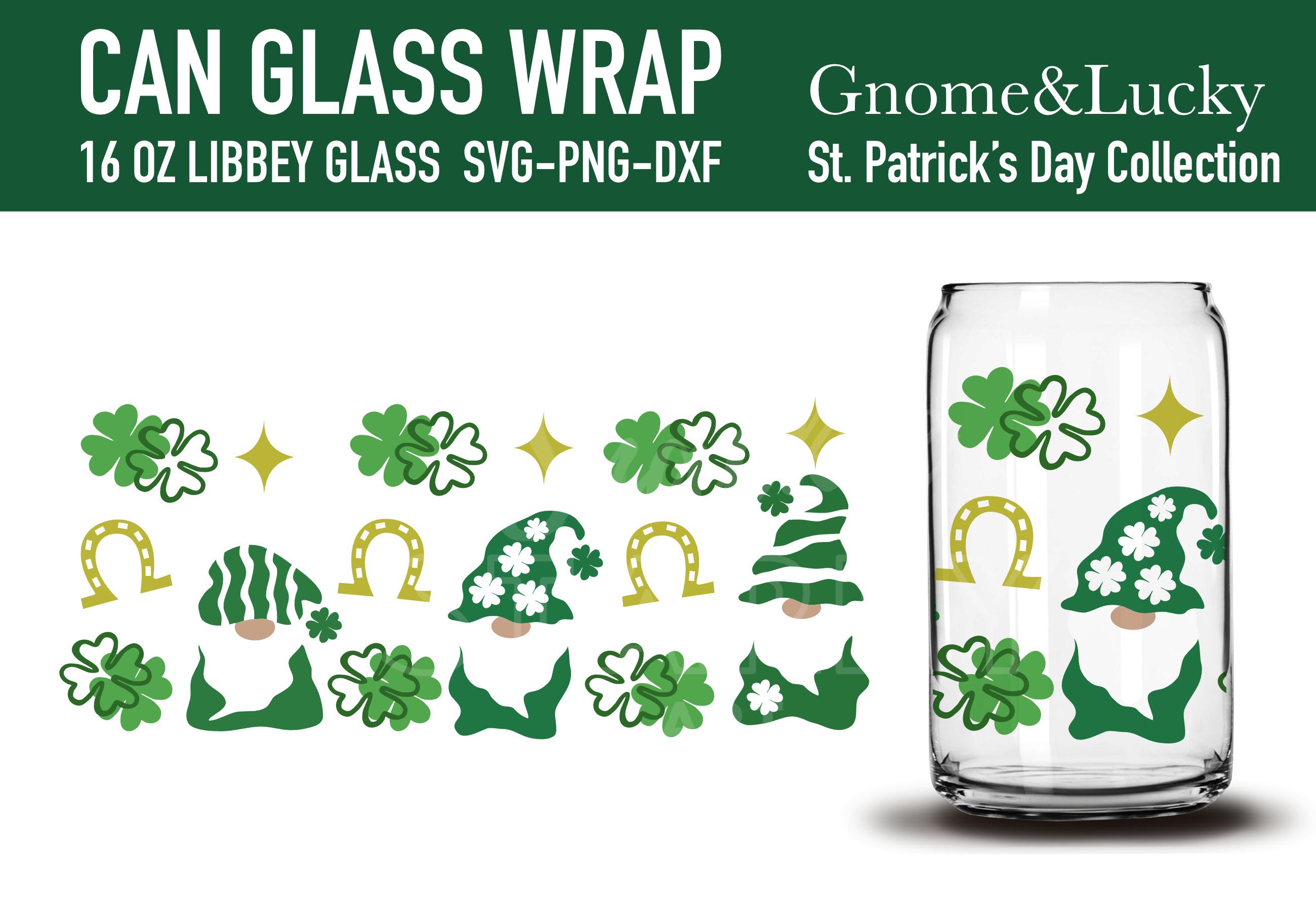 Gnome & Lucky Can Glass Wrap