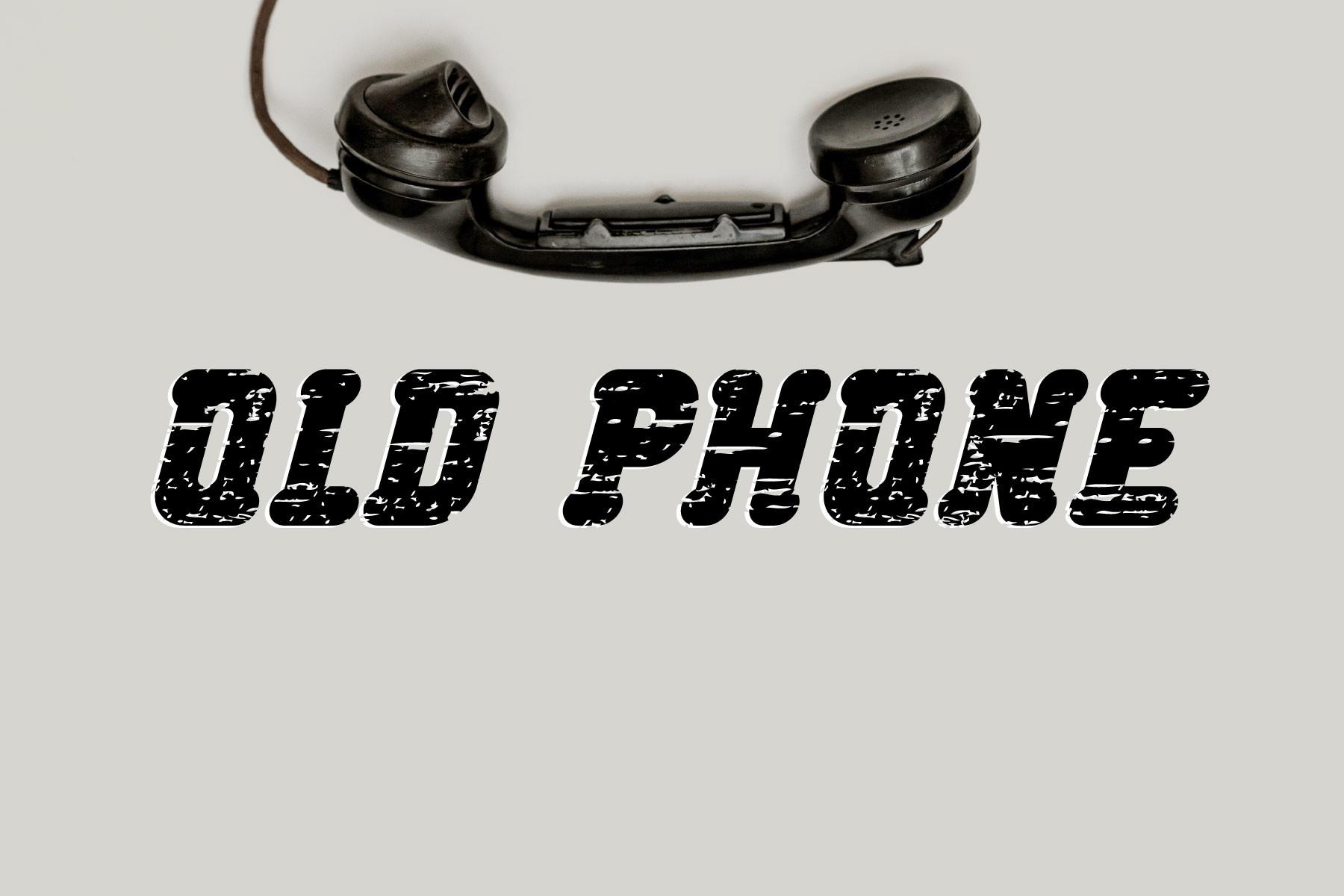 Old Phone Font