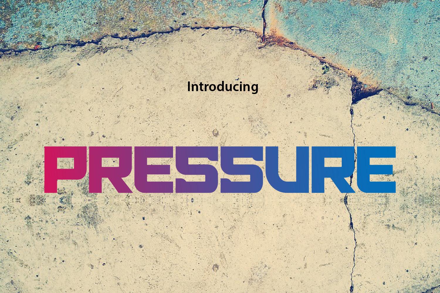 Pressure Font
