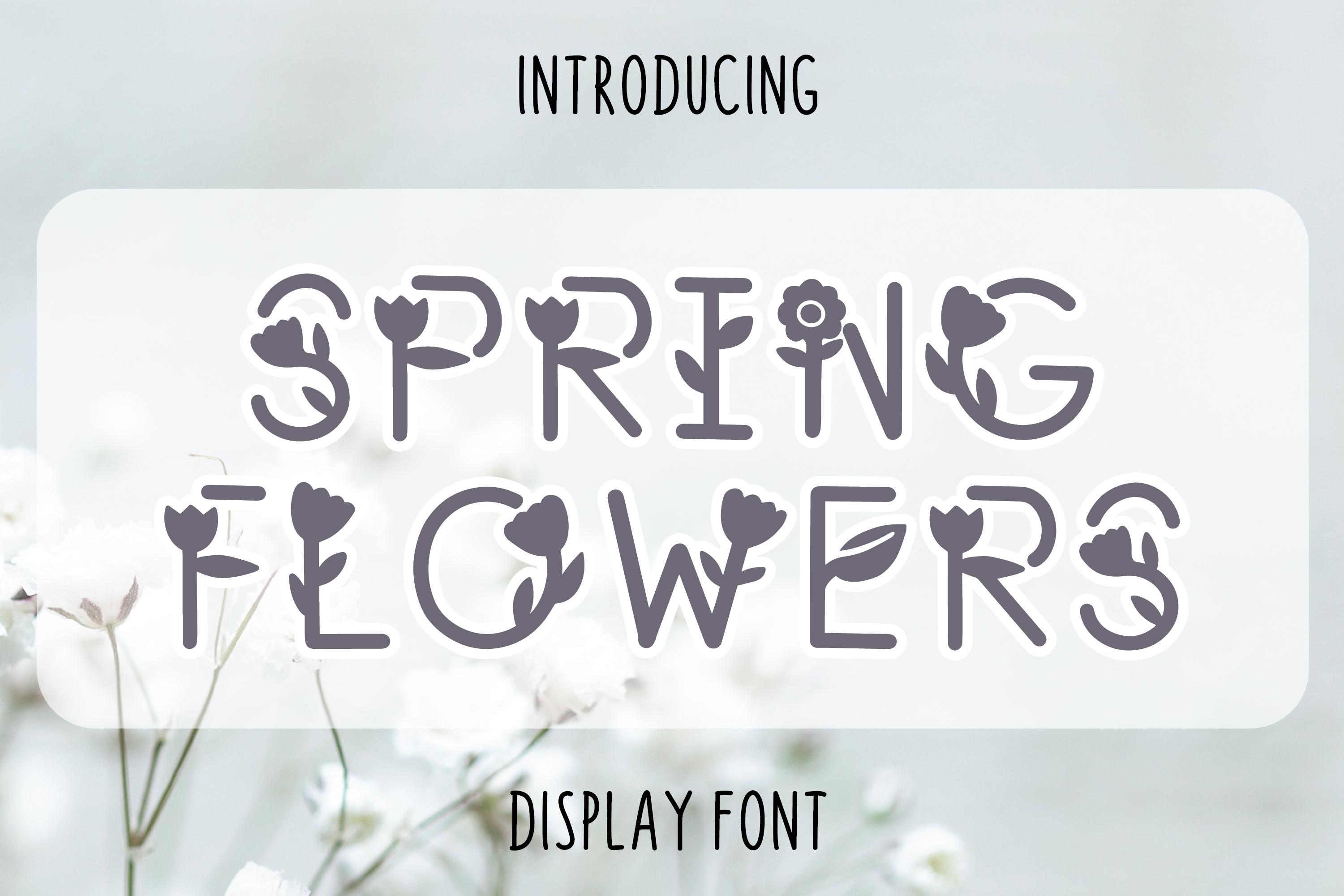 Spring Flowers Font