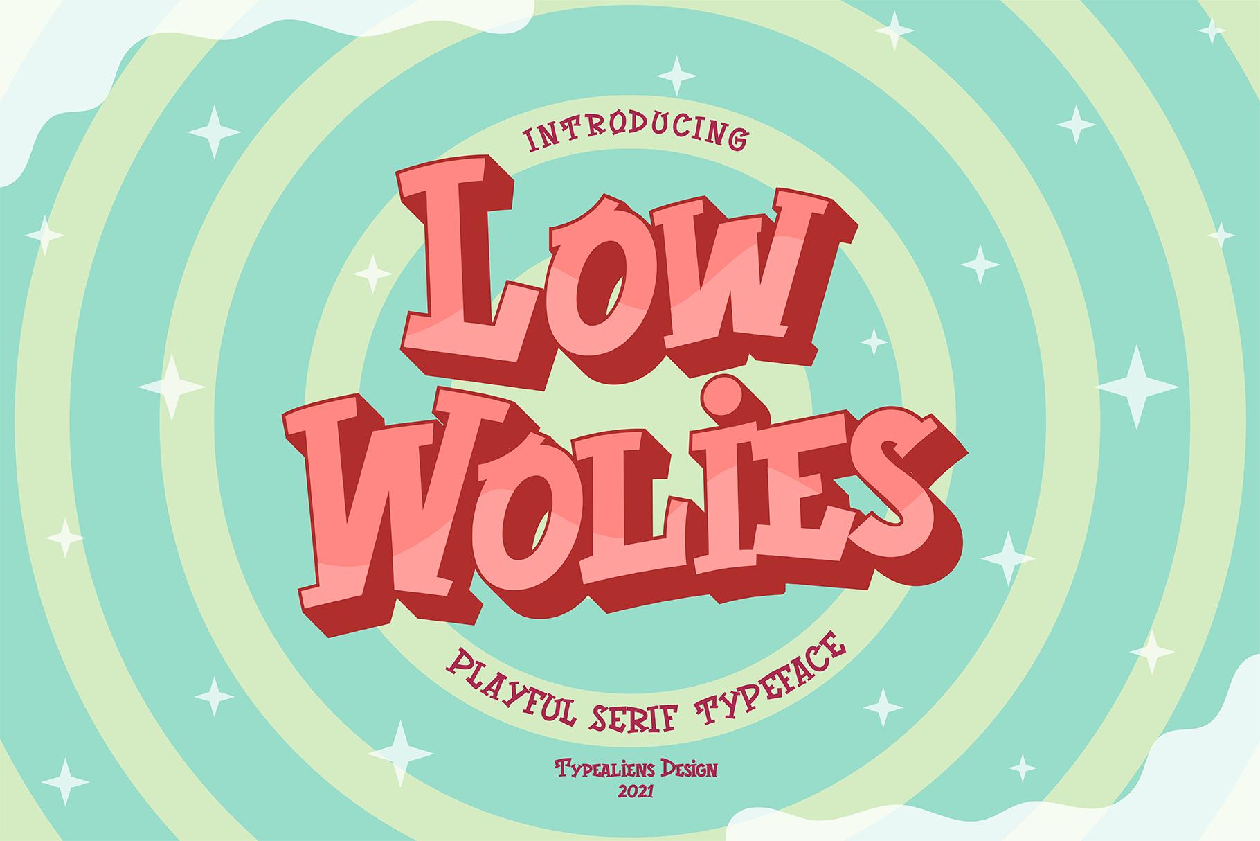 Low Wolies Font