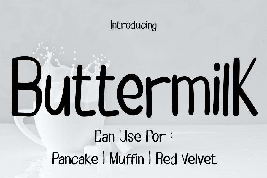 Buttermilk Font