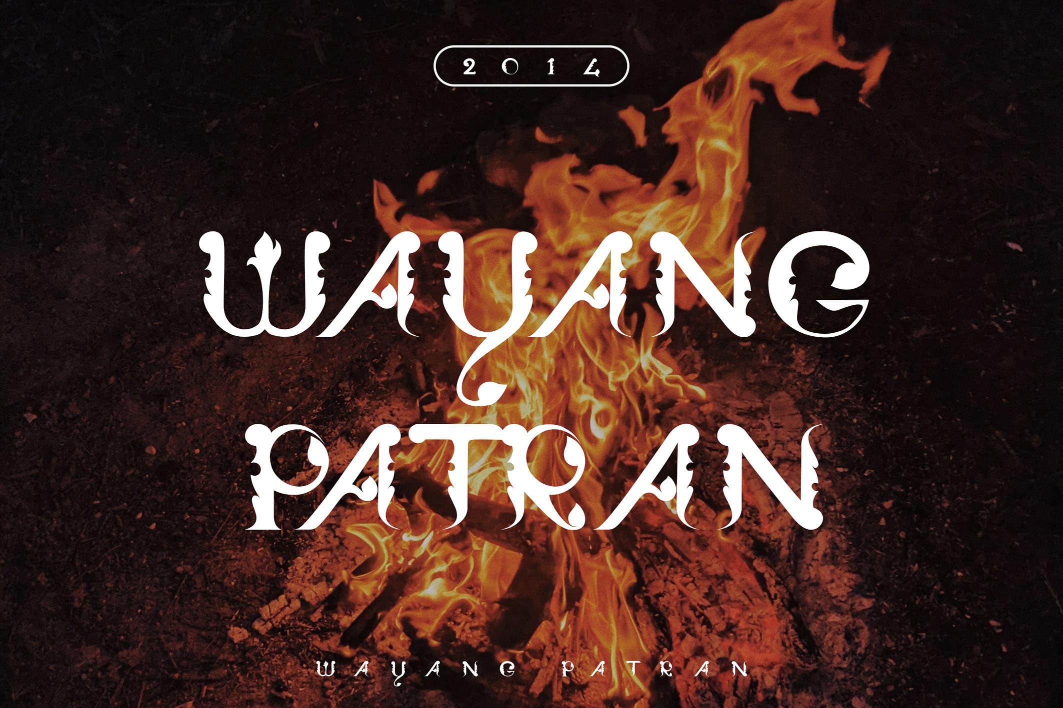Wayang Patran Font