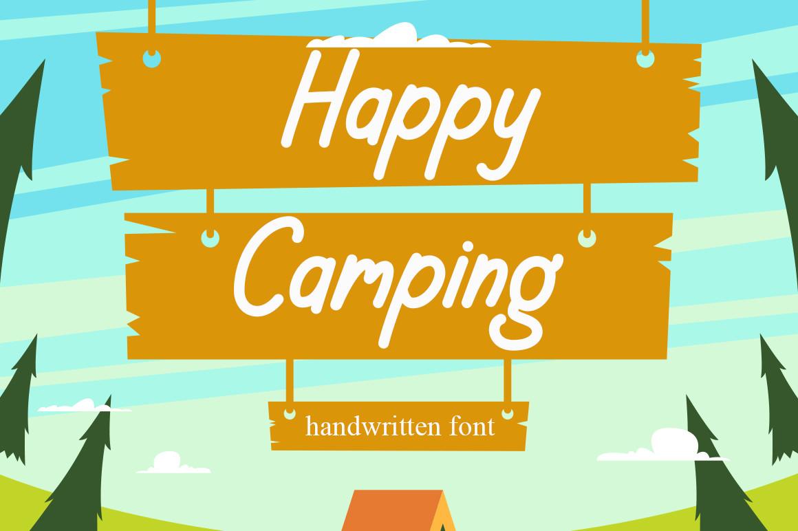 Happy Camping Font