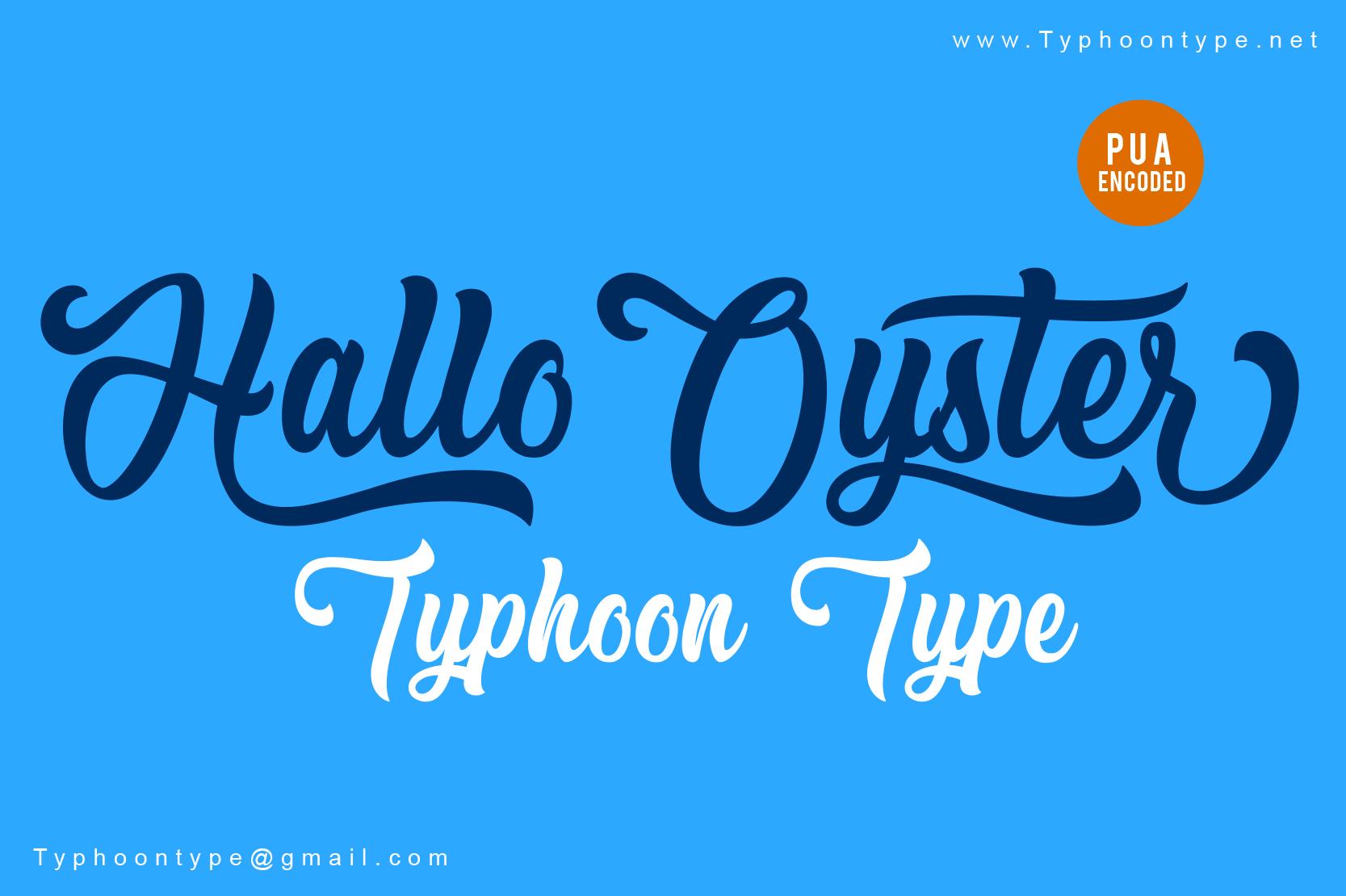 Hallo Oyster Font