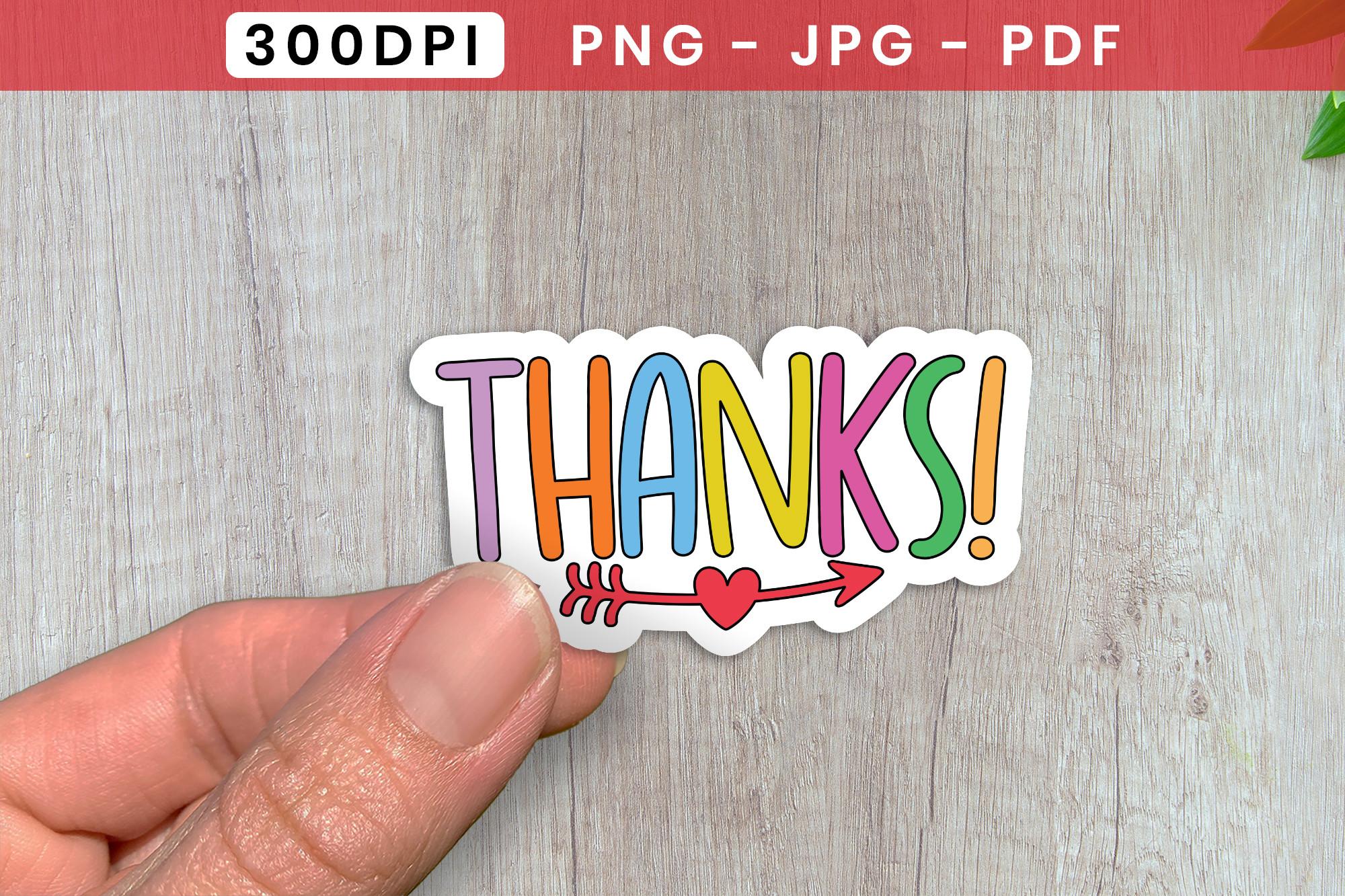 Thanks PNG - Valentine's Day Sticker PNG