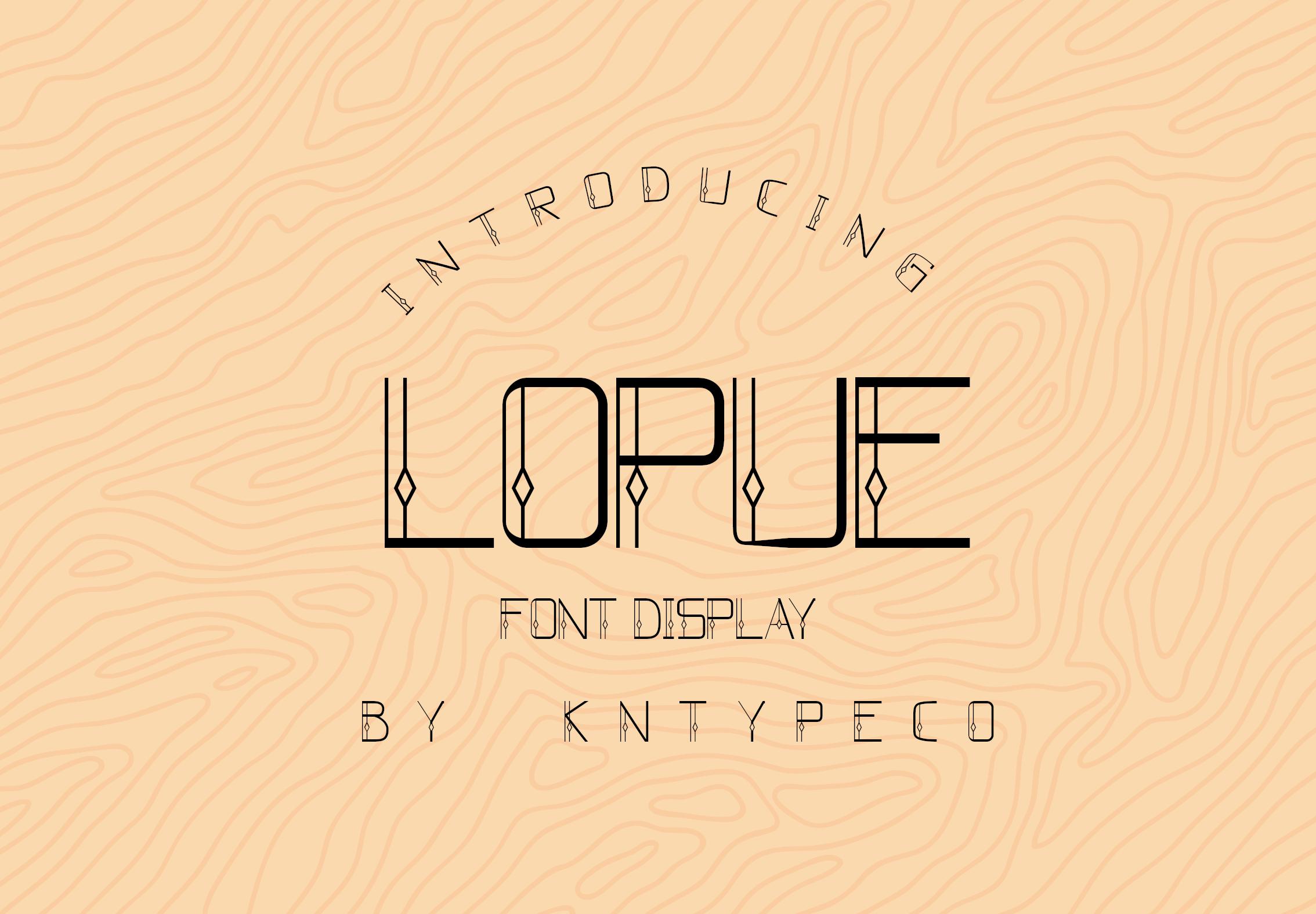 Lopue Font