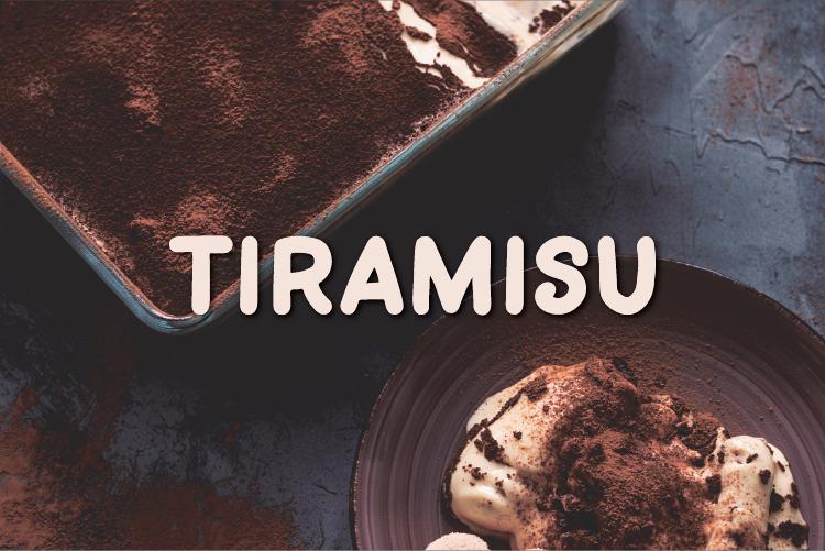 Tiramisu Font