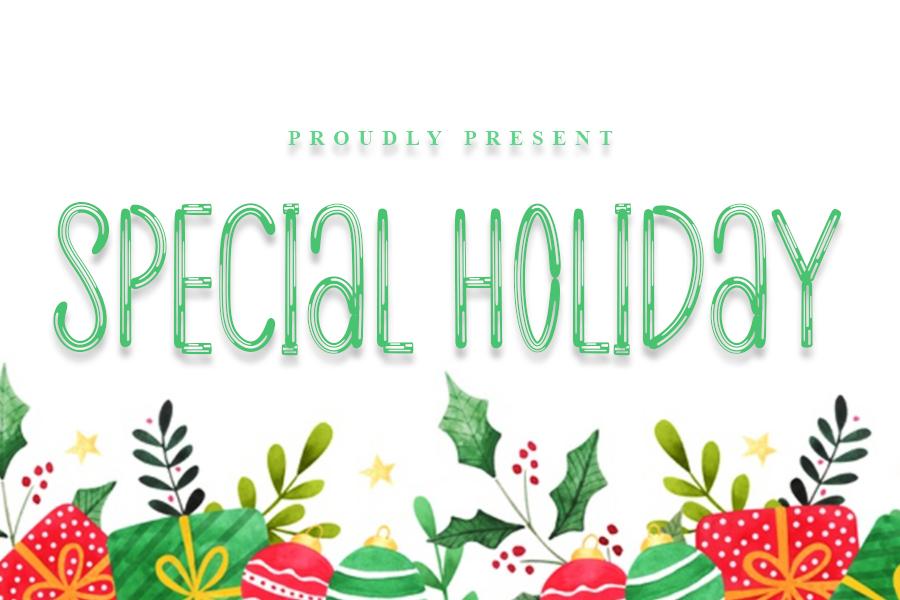 Special Holiday Font