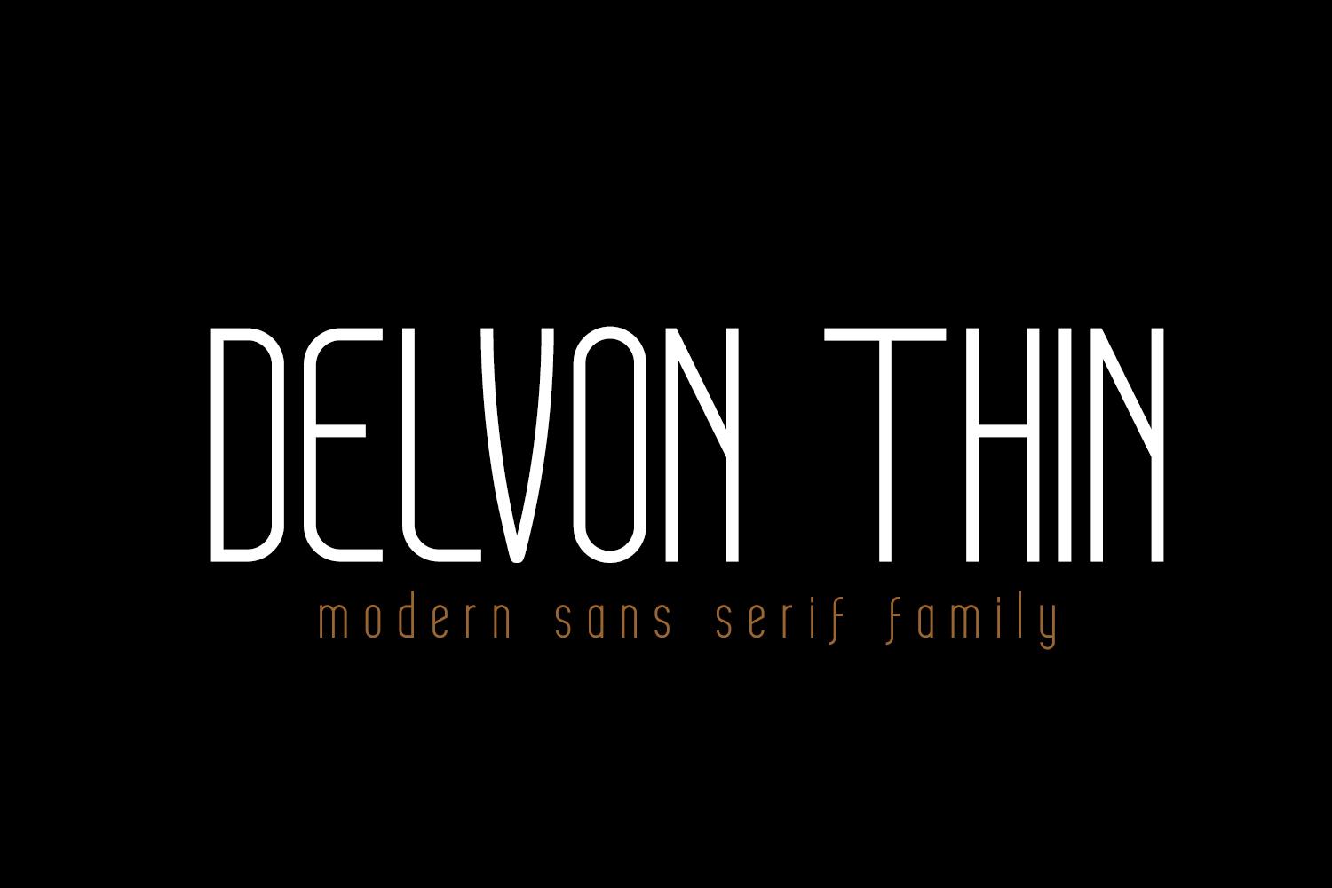 Delvon Thin Font