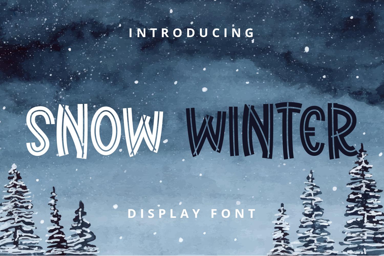 Snow Winter Font
