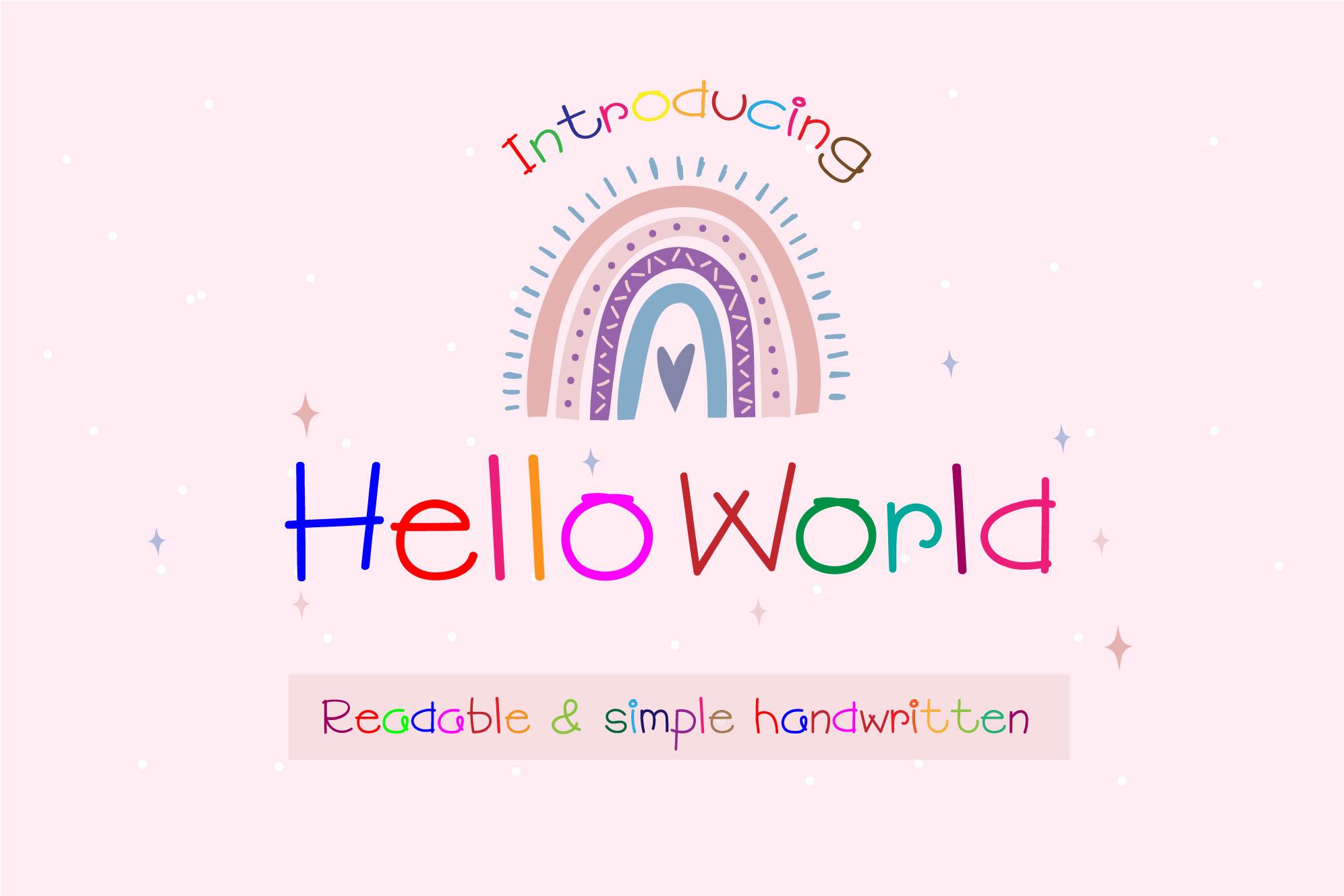 Hello World Font