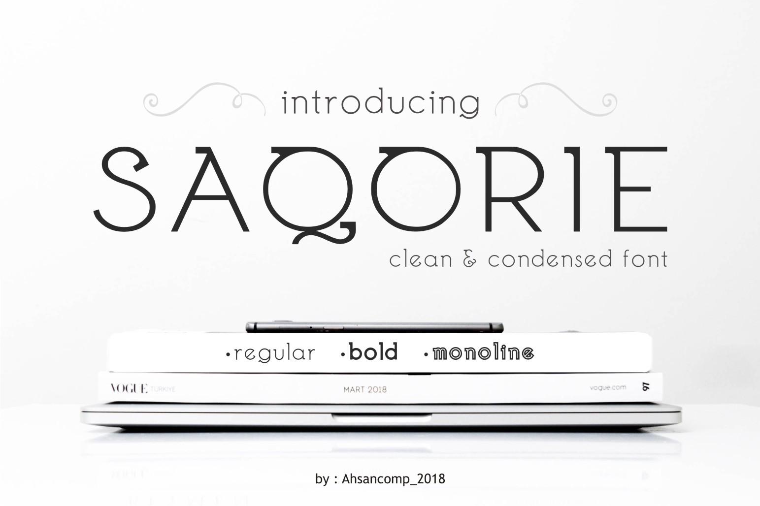 Saqorie Family Font