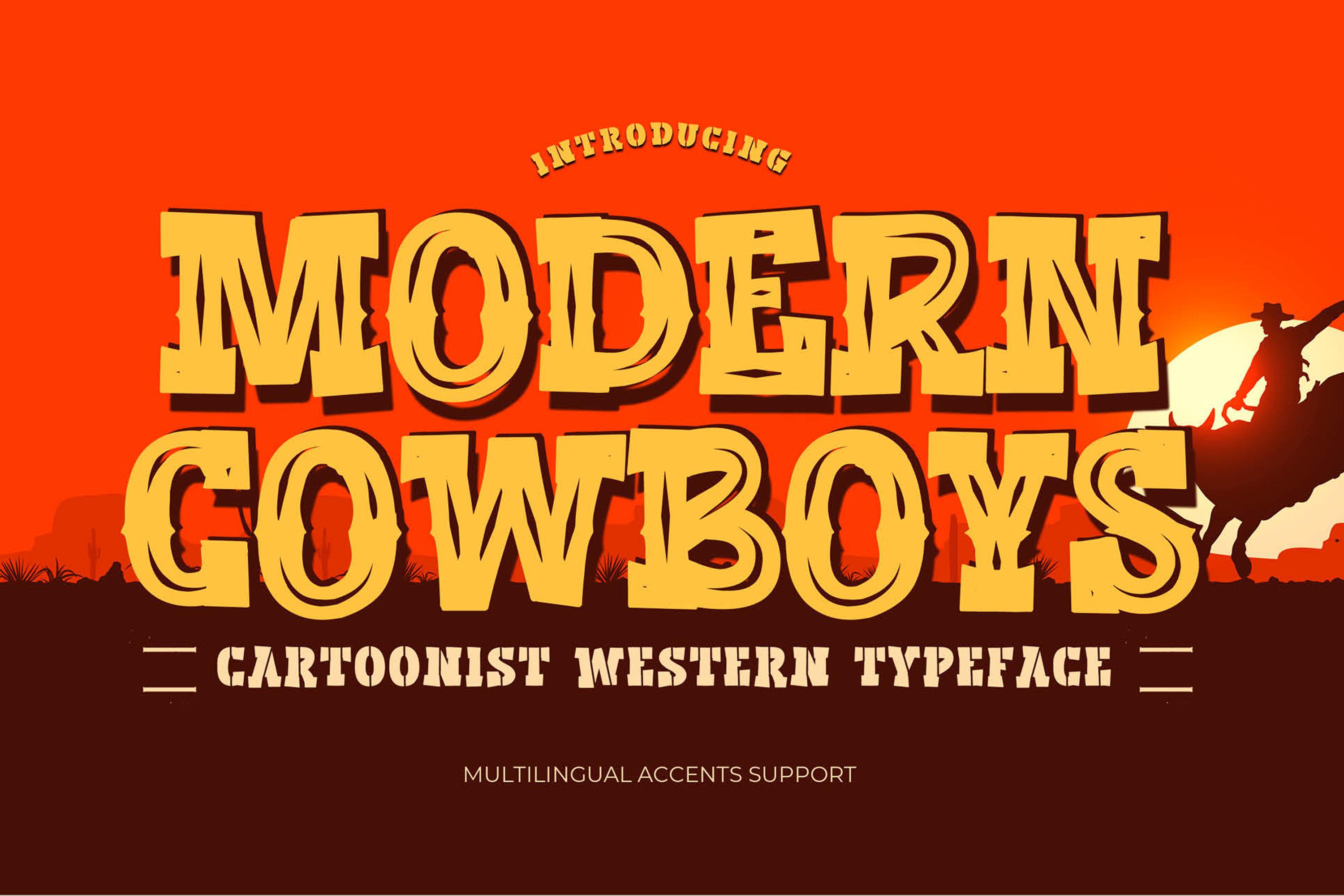 Modern Cowboys Font