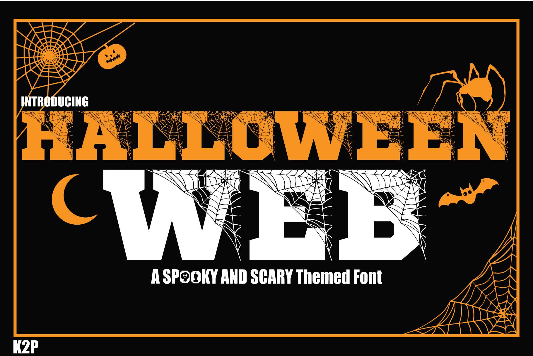 Halloween Spider Web Font