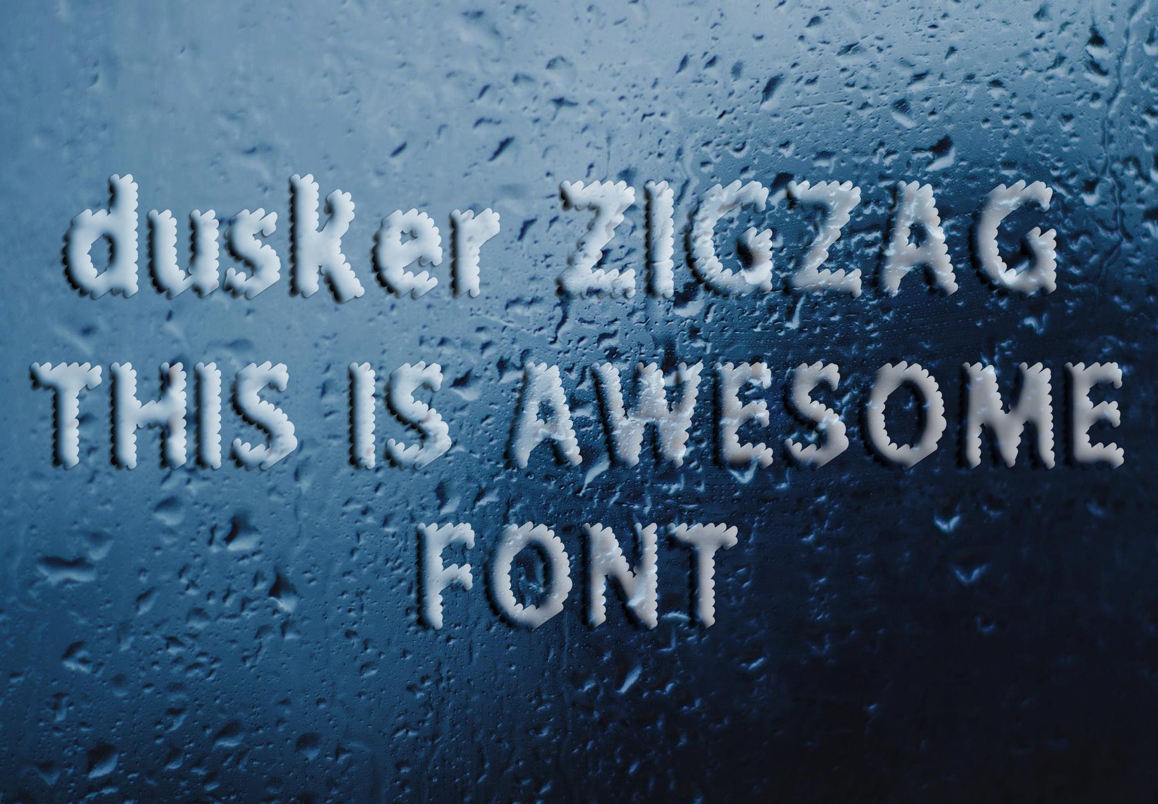 Dusker ZigZag Font