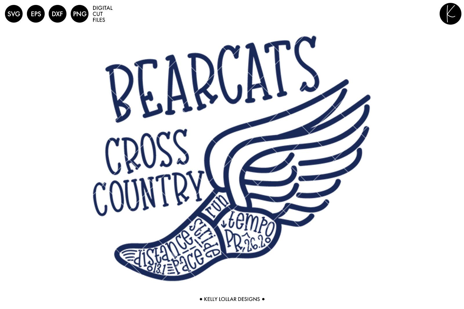 Bearcats Cross Country Word Art