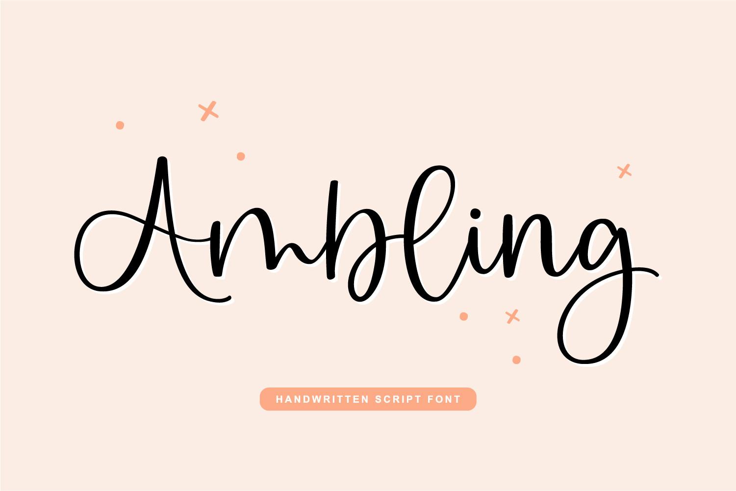 Ambling Font