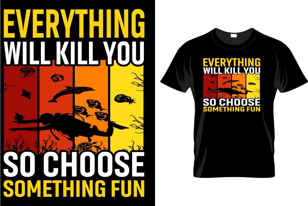 Scuba Diving T-Shirt Design