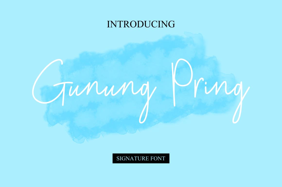 Gunung Pring Font