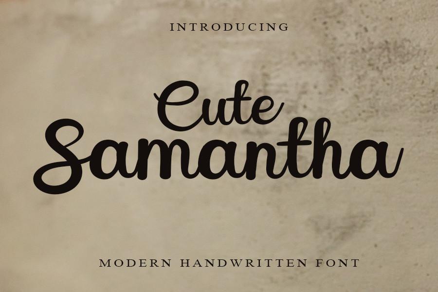 Cute Samantha Font