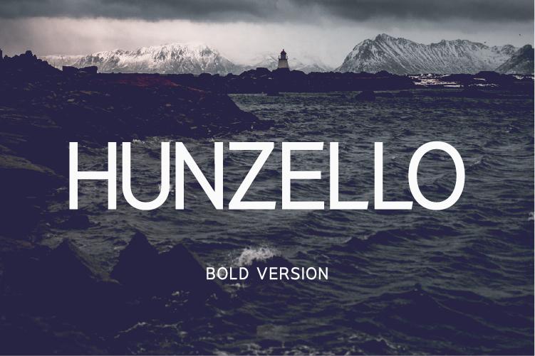 Hunzello Bold Font