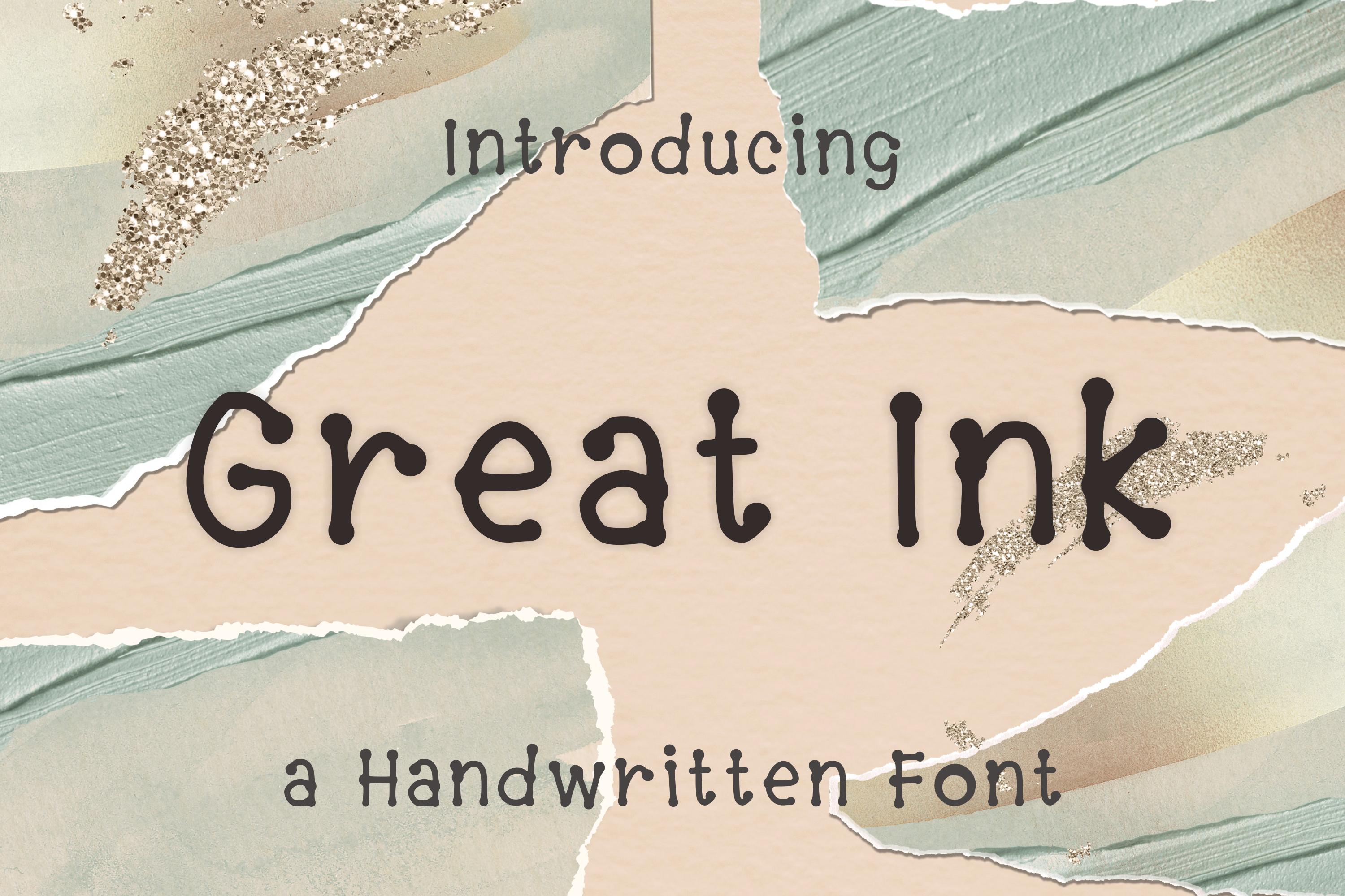 Great Ink Font