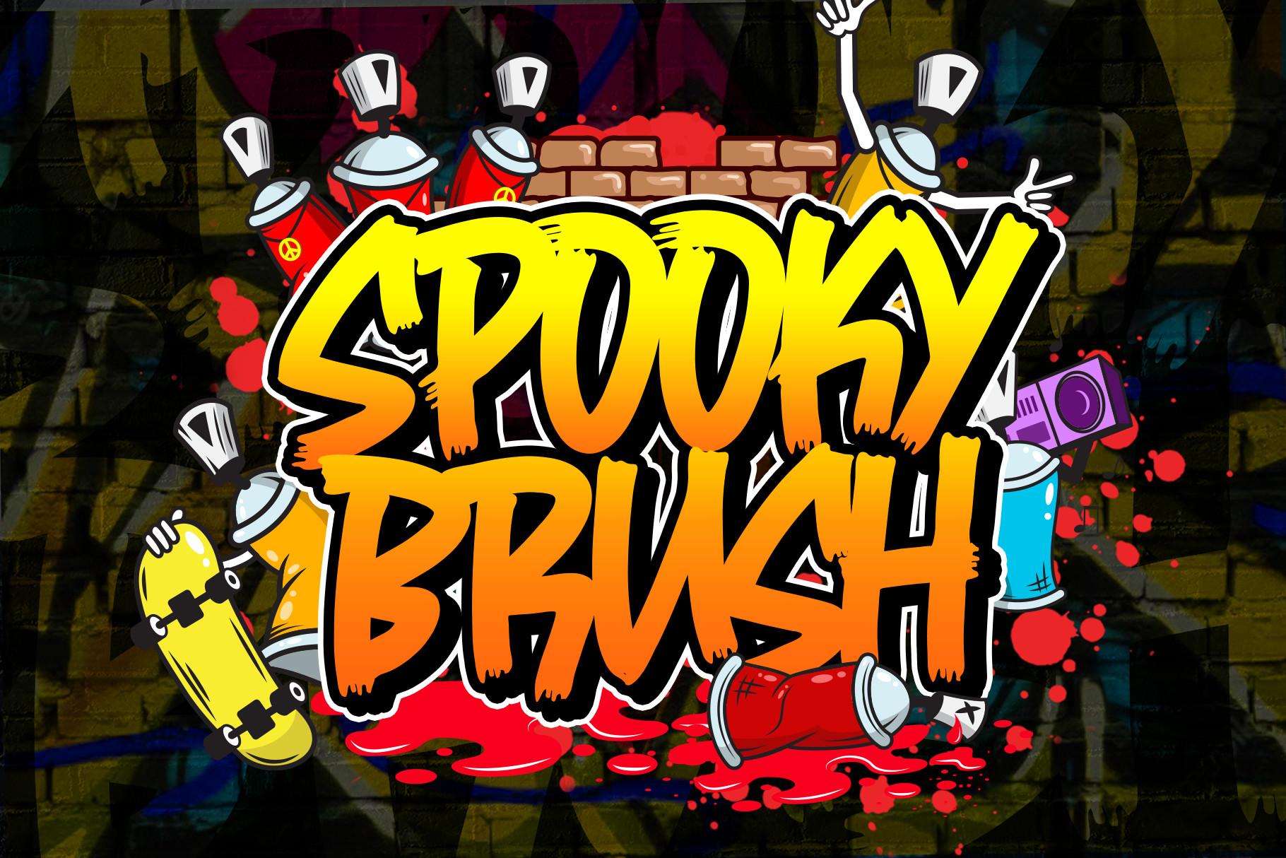 Spooky Brush Font