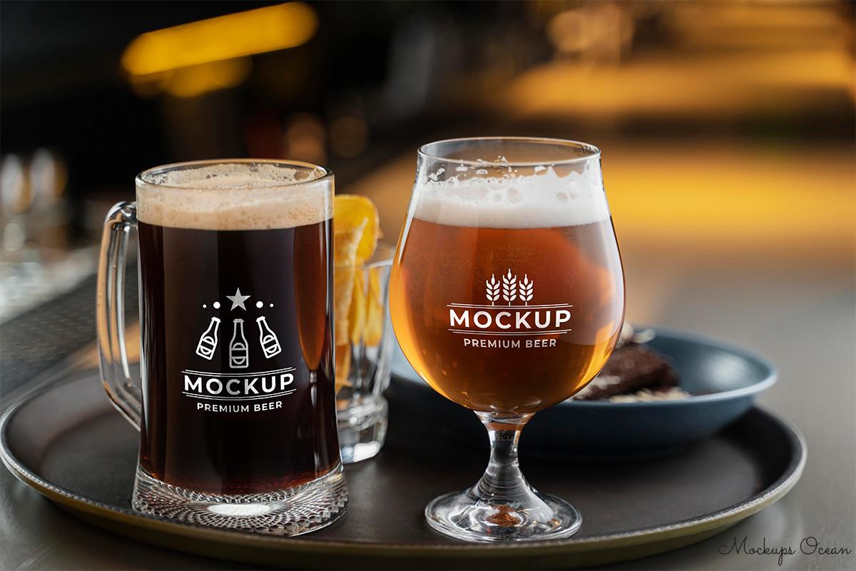 Beer Glass Mockup