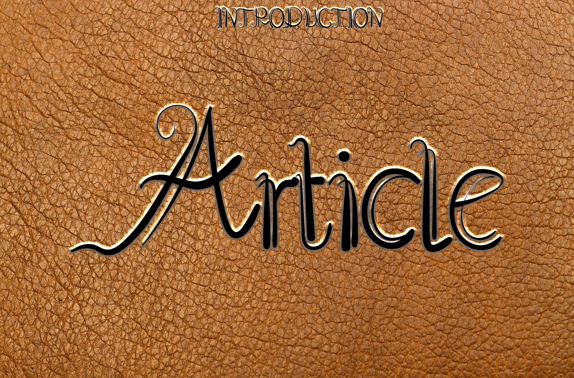 Article Font