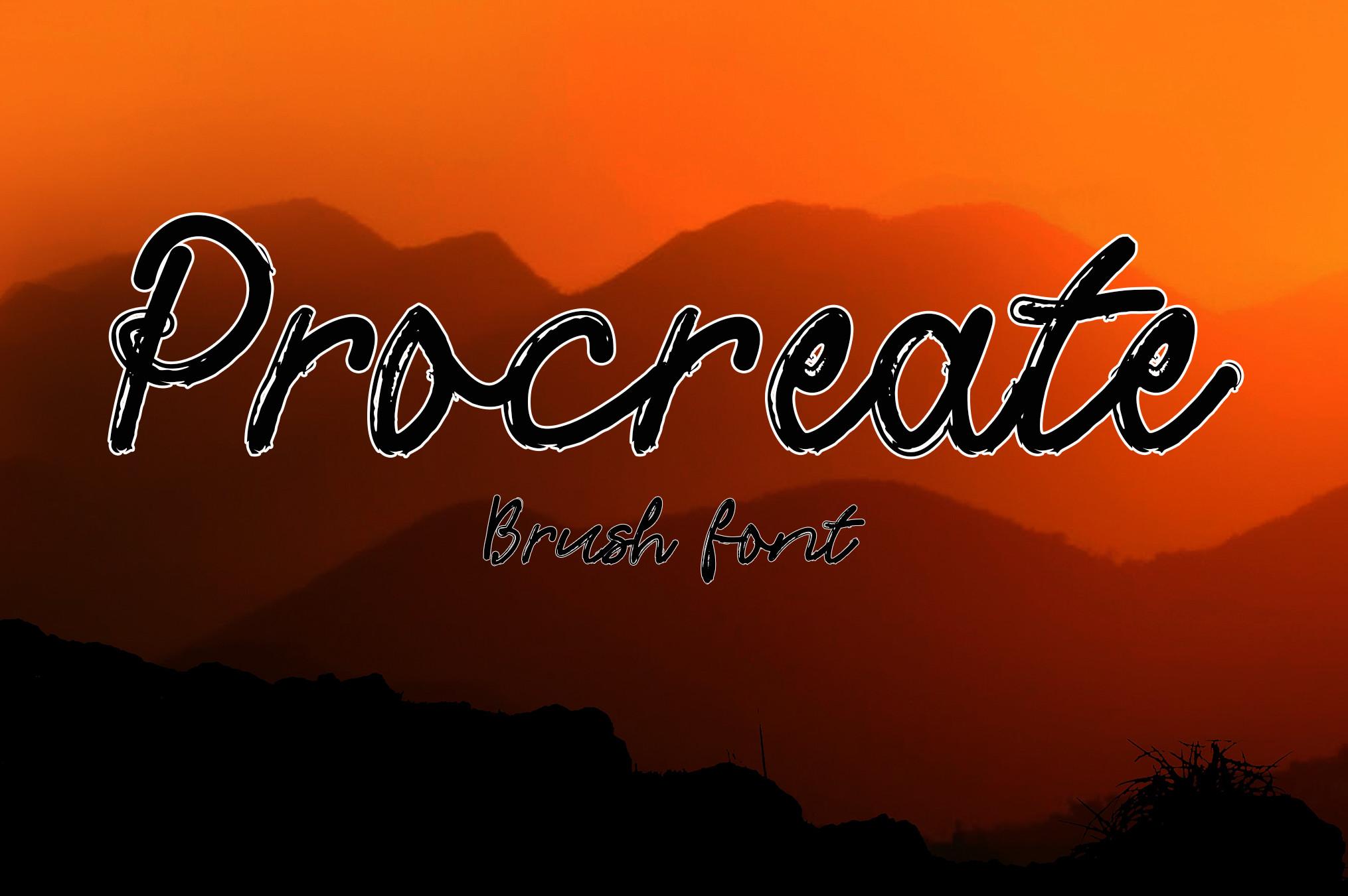 Procreate Font
