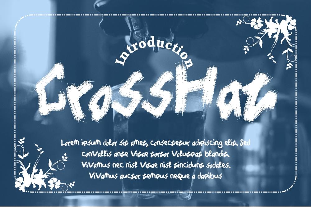 Cross Hat Font