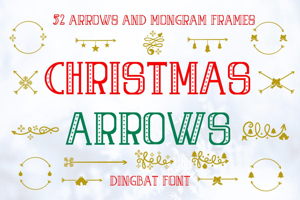 Christmas Arrows Font