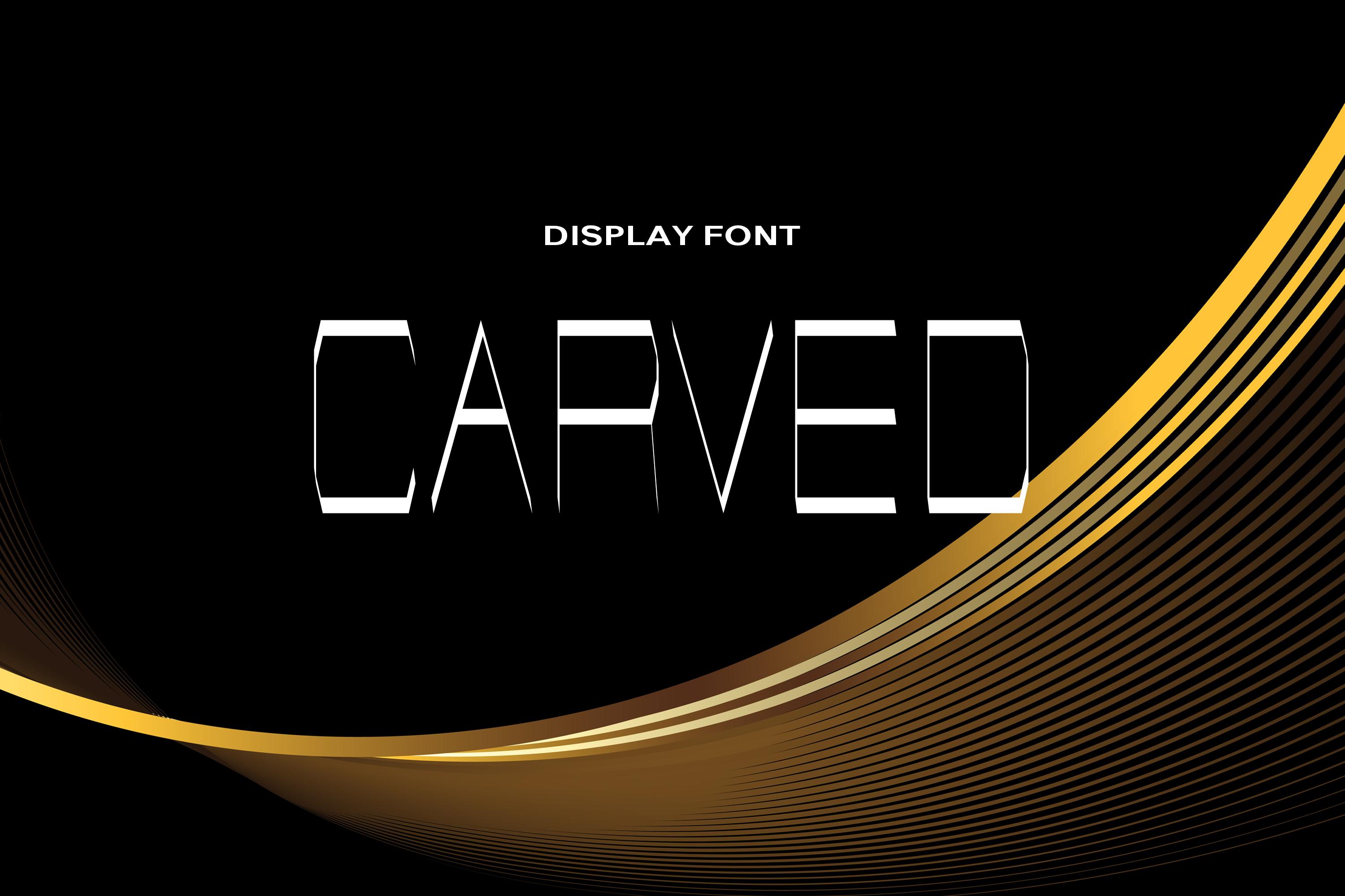 Carved Font