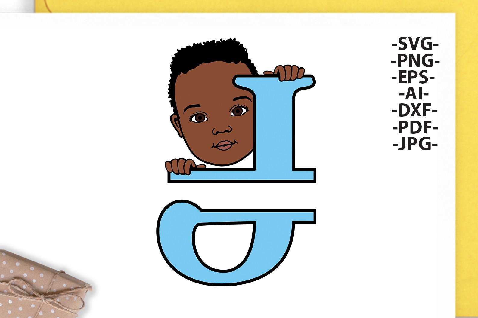 Black Boy Svg Letter J,Alphabet Name Svg