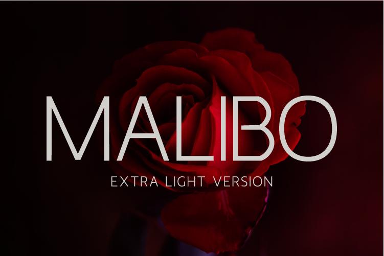 Malibo Extra Light Font