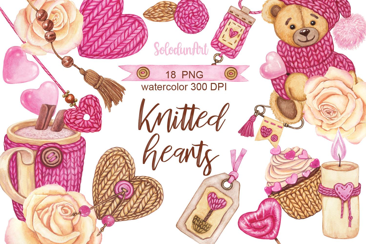 Watercolor Valentine's Day Clipart
