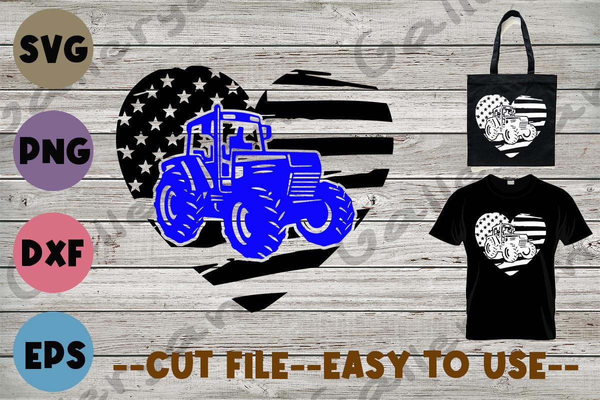 Tractor America Flag