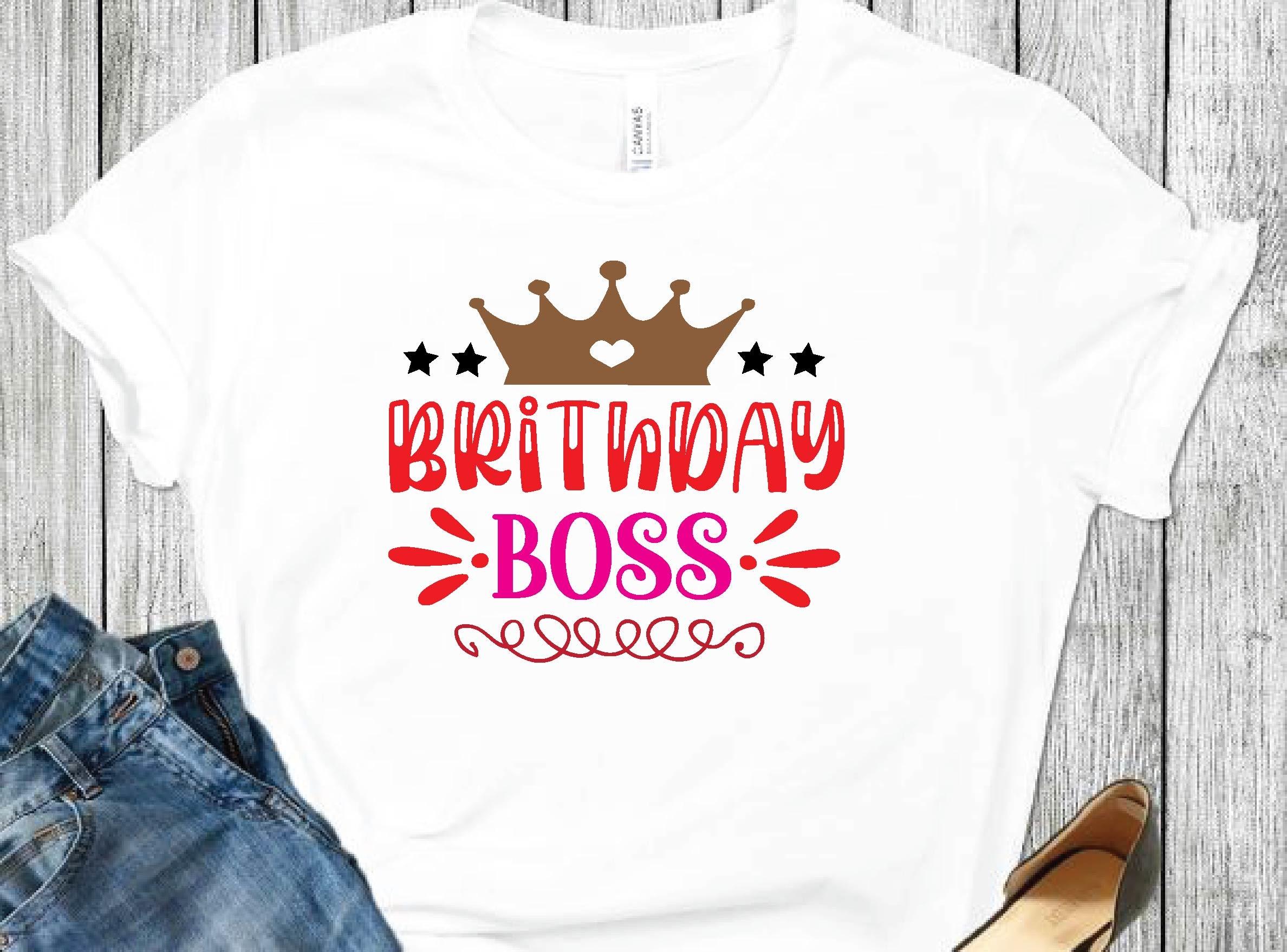 Brithday Boss Svg Design