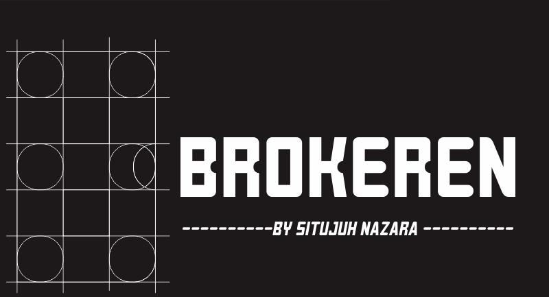 Brokeren Font