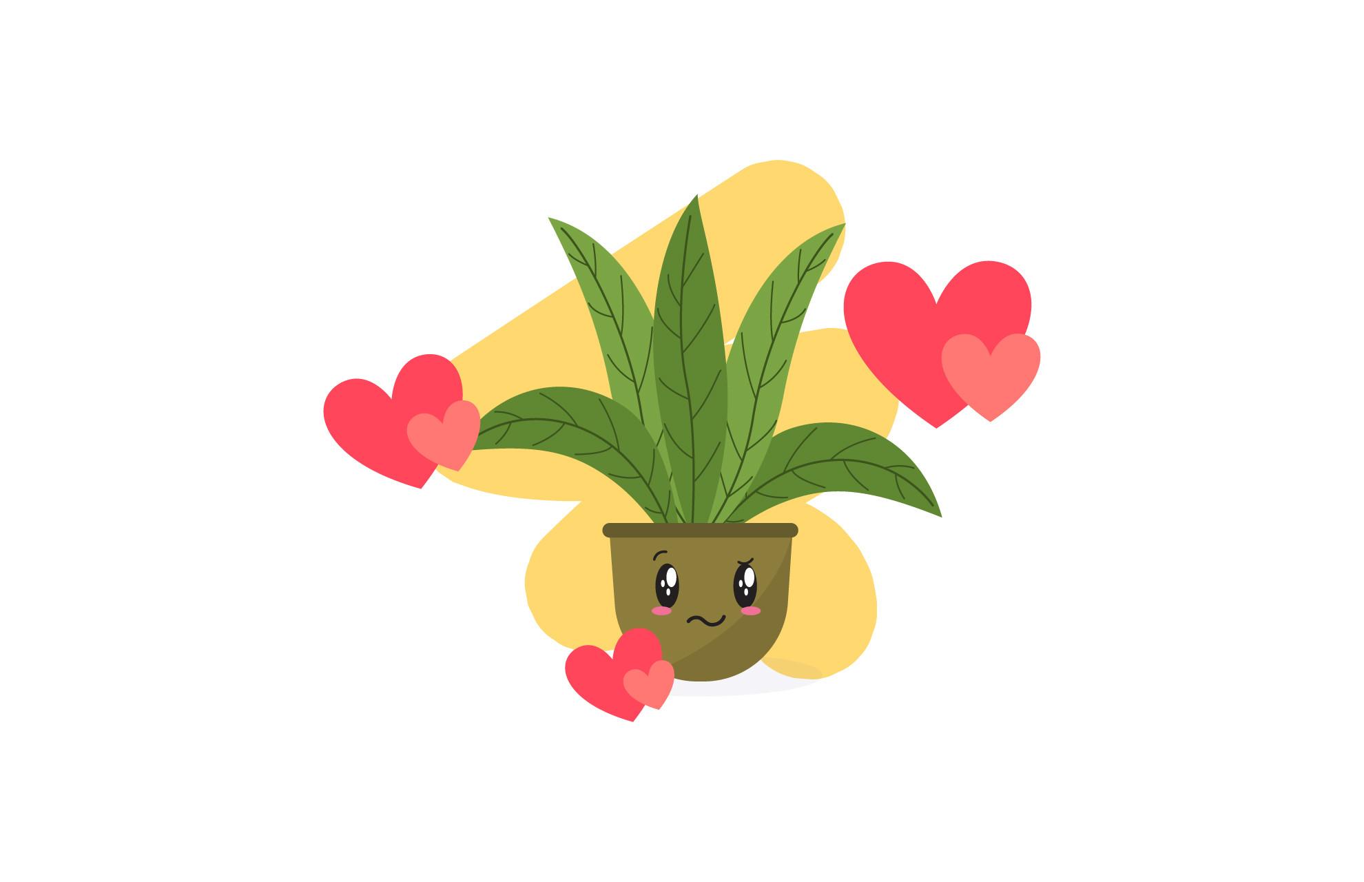 Valentine Plant Illustration Decoration